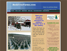 Tablet Screenshot of becktreefarms.com
